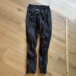 Vintage REI Rainshadow Men's Rain Pants Black M Nylon Drawstring Elastic Waist